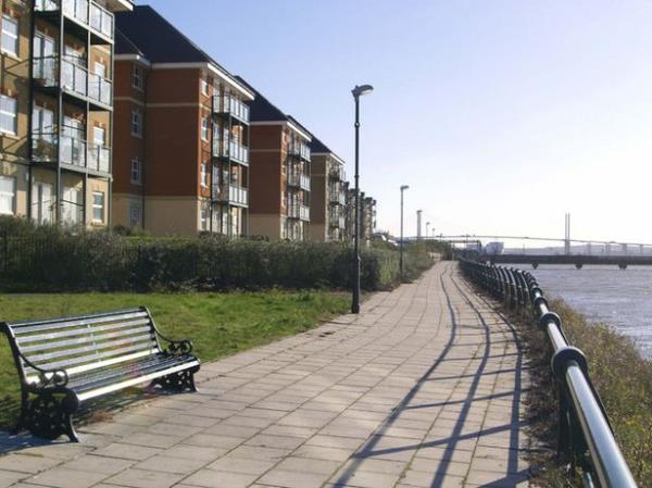 Riverside Walk in Purfleet, Essex