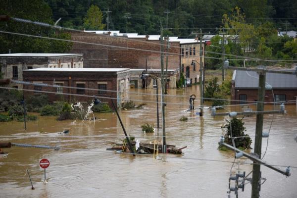 Asheville, Hurricane Helene aftermath.